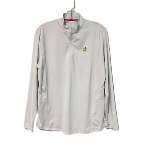 Magnolia Lane Tech Women's Large White Golf Masters 1/4 Zip Pullover Performance